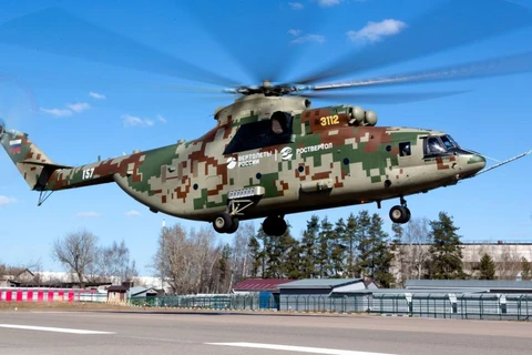 Máy bay trực thăng hạng nặng Mi-26T2V. (Nguồn: Sputnik)