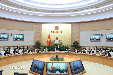 Hình ảnh Thủ tướng chủ trì Phiên họp Chính phủ thường kỳ tháng 12