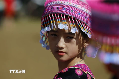 Hình ảnh Lễ hội Gầu Tào dân tộc Mông Mai Châu ở Hòa Bình