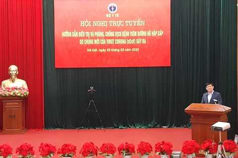 Thứ trưởng Bộ Y tế Nguyễn Thanh Long phát biểu tại hội nghị. (Nguồn: moh.gov.vn)