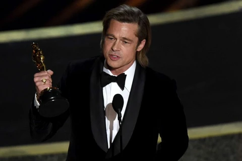 Brad Pitt có được tượng vàng Oscar đầu tiên trong sự nghiệp của mình. (Nguồn: AP)