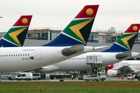 Máy bay của hãng hàng không quốc gia Nam Phi South Africa Airways. (Nguồn: Sam Chui)