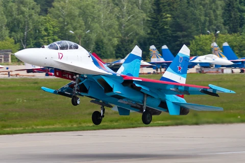 Một máy bay chiến đấu Su-27 của Nga. (Nguồn: su27flankerfamily.wordpress.com)