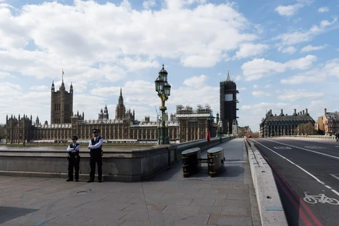 Thủ đô London (Anh) trong những ngày phong tỏa nhằm tránh lây lan SARS-CoV-2. (Nguồn: Getty Images)