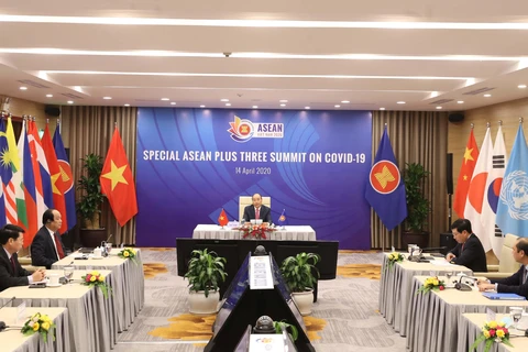 Thủ tướng Nguyễn Xuân Phúc, Chủ tịch ASEAN 2020 phát biểu khai mạc. (Ảnh: Thống Nhất/TTXVN)
