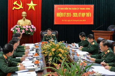 Một kỳ họp của Ủy ban Kiểm tra Quân ủy Trung ương. 