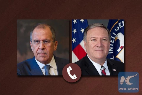 Ngoại trưởng Nga Sergei Lavrov và người đồng cấp Mỹ Mike Pompeo đã cuộc điện đàm về các vấn đề thời sự quốc tế. (Nguồn: THX)