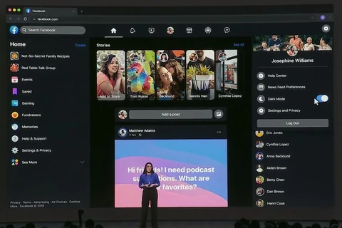 Thiết kế mới trang web máy tính của Facebook, được công bố vào năm ngoái trong hội nghị F8 hàng năm. (Nguồn: androidpolice.com)