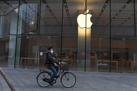 Một cửa hàng của Apple ở Bắc Kinh, Trung Quốc hồi tháng 2/2020. (Nguồn: Getty Images)