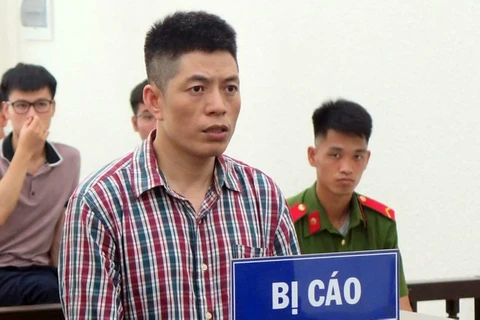 Bị cáo Nguyễn Trọng Thuận tại phiên tòa.