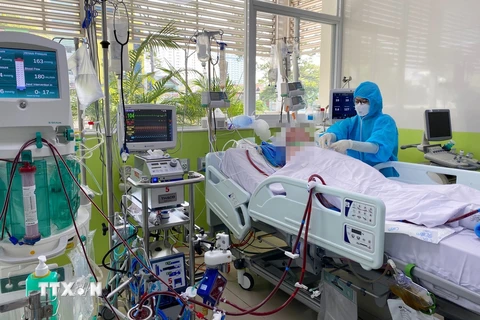 Bệnh nhân 91 (43 tuổi, phi công người Anh) đang được điều trị tích cực tại Bệnh viện Chợ Rẫy Thành phố Hồ Chí Minh. (Nguồn: TTXVN)