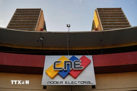 Toàn cảnh trụ sở Hội đồng bầu cử quốc gia Venezuela CNE tại Caracas, ngày 8/3/2020. (Nguồn: AFP/TTXVN)