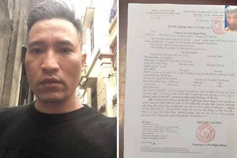 Đối tượng trốn lệnh truy nã Nguyễn Văn Trung đã bị bắt. (Nguồn: Báo Lao động)