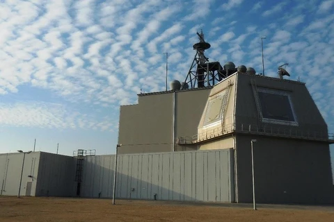 Hệ thống phòng thủ tên lửa trên bộ Aegis Ashore. (Nguồn: RT)