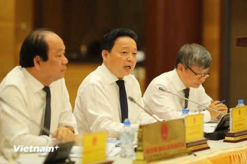 Bộ trưởng Trần Hồng Hà khẳng định sẽ làm tới cùng vụ cục phó mất 400 triệu đồng. (Nguồn: Minh Sơn/Vietnam+)