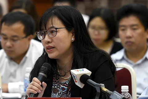 Bà Nguyễn Thị Thanh Hằng – Phó Vụ trưởng Vụ Chính sách thuế, Bộ Tài chính. (Ảnh: PV/Vietnam+)
