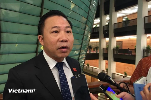 Đại biểu Quốc hội Lưu Bình Nhưỡng nói về vụ Tổng giám đốc Công ty trách nhiệm hữu hạn Nhật Cường Bùi Quang Huy bỏ trốn. (Ảnh: Vietnam+)