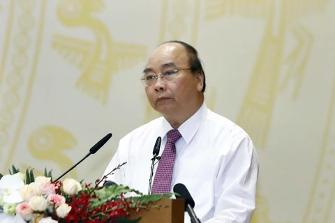Thủ tướng Chính phủ Nguyễn Xuân Phúc chủ trì Hội nghị trực tuyến Chính phủ với các địa phương ngày 4/7. (Ảnh: TTXVN)