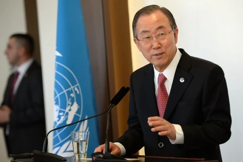 Tổng Thư Ký LHQ Ban Ki-moon. (Nguồn: AFP-TTXVN)