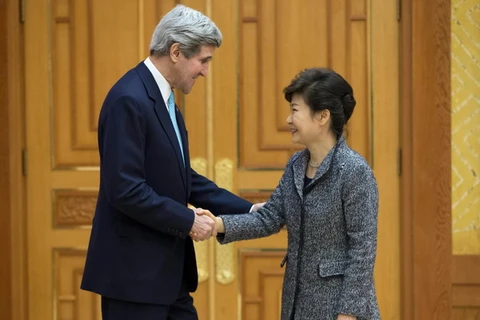 Ngoại trưởng Mỹ John Kerry đang có chuyến thăm Hàn Quốc. (Nguồn: AFP-TTXVN)