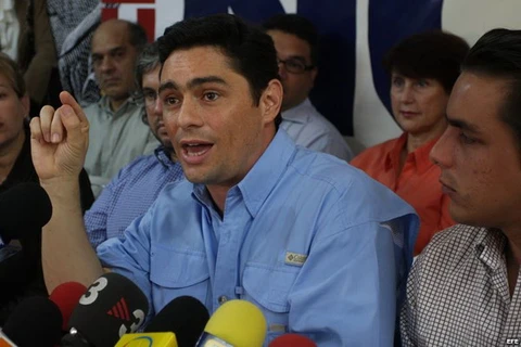 Carlos Vecchio, nhân vật số hai của đảng đối lập đang bị Venezuela truy nã. (Nguồn:www.martinoticias.com) 
