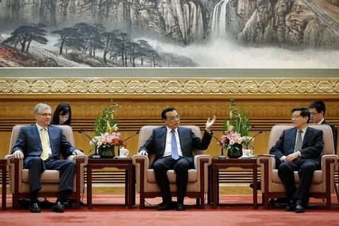 Thủ tướng Trung Quốc Lý Khắc Cường trong một diễn đàn phát triển Trung Quốc. (Nguồn:AFP/ TTXVN)