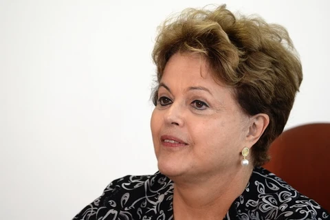 Tổng thống Dilma Rousseff khẳng định Brazil sẽ nỗ lực hết sức để đảm bảo an ninh cho World Cup 2014. (Nguồn:AFP/TTXVN)