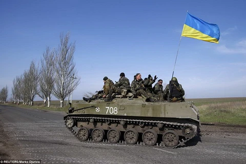 Tình hình Miền Đông Ukraine đang rất căng thẳng. (Nguồn: www.dailymail.co.uk)