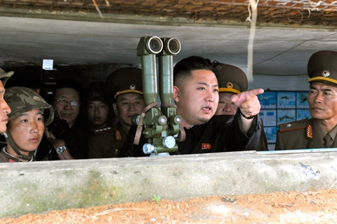 Kim Jong-Un chỉ đạo quân đội Triều Tiên huấn luyện mùa Đông