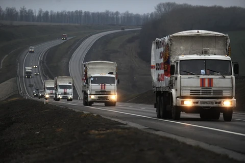 Nga chuyển thêm 700 tấn hàng cứu trợ tới miền Đông Ukraine