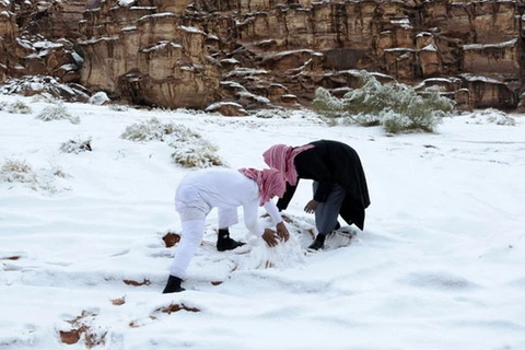 Saudi Arabia: Đắp hình người tuyết là hành vi chống Hồi giáo
