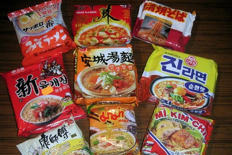 Xuất khẩu mỳ ăn liền của Hàn sang Nhật giảm mạnh trong năm 2014