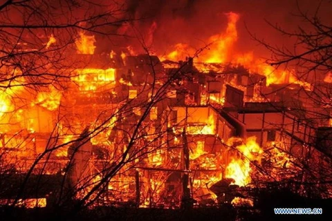 Cháy kho hàng tại Trung Quốc làm ít nhất 17 người thiệt mạng