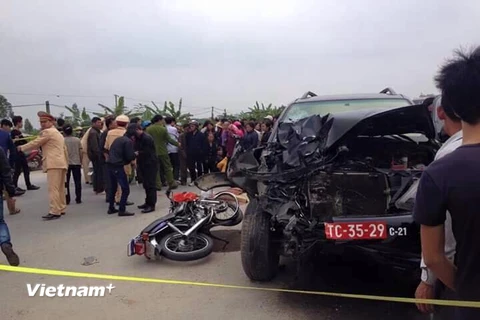 Hưng Yên: Xe quân đội gây tai nạn làm 4 người chết chiều 30 Tết