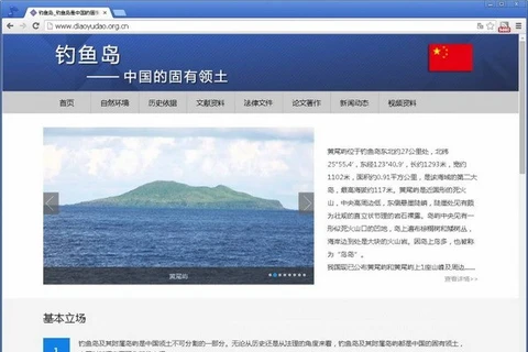 Nhật Bản phản đối trang web của Trung Quốc về quần đảo tranh chấp 