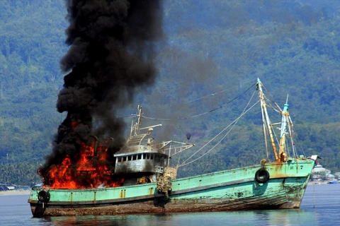 Indonesia tiếp tục mạnh tay với tàu cá nước ngoài hoạt động trái phép