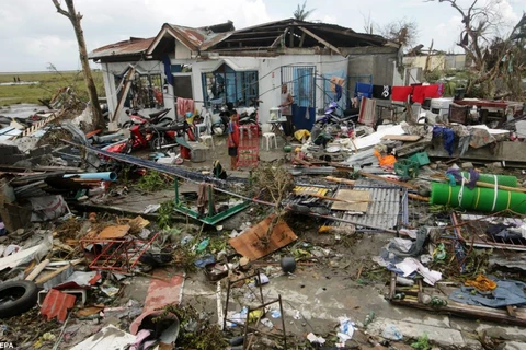 Sức tàn phá khủng khiếp của cơn bão Haiyan tại Philippines. (Nguồn: dailymail)