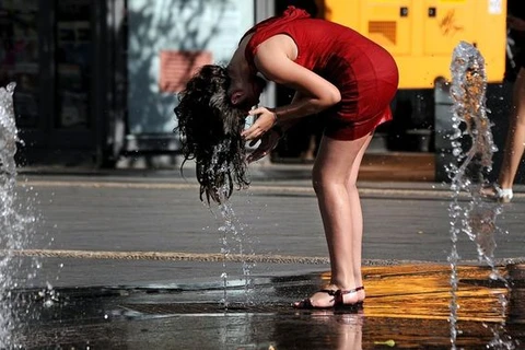 Nắng nóng bất thường tại châu Âu. (Nguồn: AFP/Getty)