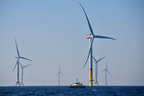 Một Tuabin gió tại Biển Baltic, miền bắc nước Đức. (Nguồn: AFP/TTXVN)