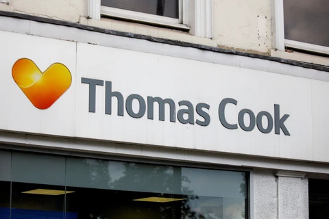 Trong ảnh: Một chi nhánh của Thomas Cook ở London, Anh. (Nguồn: AFP/TTXVN)