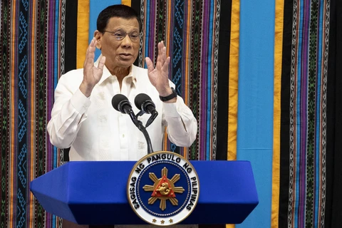 Tổng thống Philippines Rodrigo Duterte thăm Nga đẩy mạnh quan hệ song phương. (Nguồn: AFP/TTXVN)