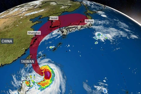 Đài Loan hủy 150 chuyến bay do ảnh hưởng của bão Mitag
