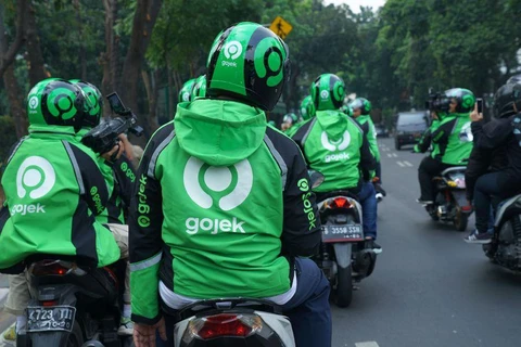 Dịch vụ đặt xe công nghệ Gojek của Indonesia. (Nguồn: nst)