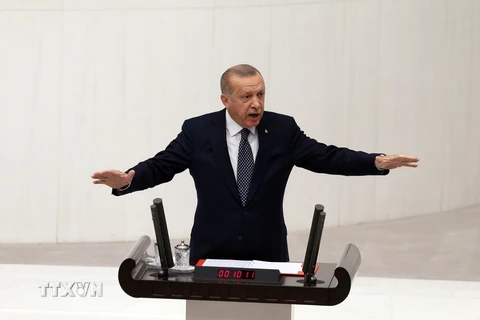 Tổng thống Thổ Nhĩ Kỳ Recep Tayyip Erdogan. (Nguồn: THX/TTXVN)