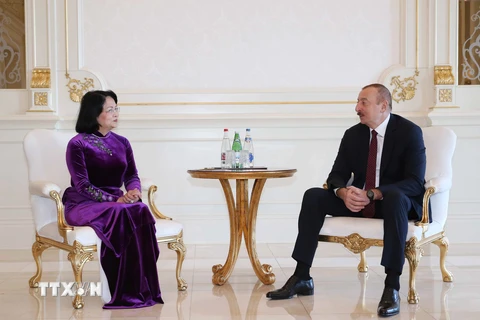 Phó Chủ tịch nước Đặng Thị Ngọc Thịnh hội kiến Tổng thống Azerbaijan