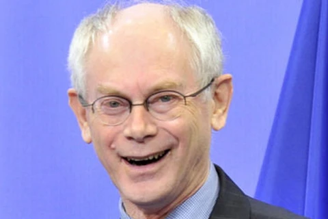 Chủ tịch Hội đồng châu Âu Herman Van Rompuy. (Nguồn: AFP)