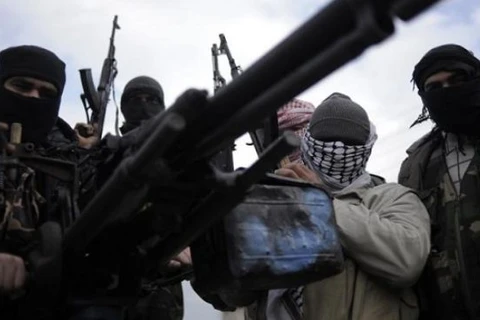 Một số thành viên của nhóm phiến quân Mặt trận al-Nusra. (Nguồn: Presstv)