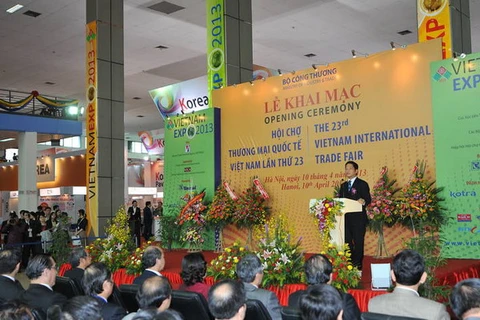 Toàn cảnh lễ khai mạc Vietnam Expo 2013. (Nguồn: vietnamexpo.com.vn)