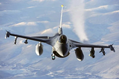 Máy bay chiến đấu F-16. (Nguồn: AFP/TTXVN)