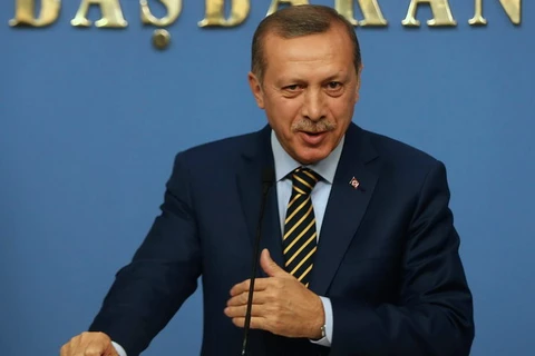 Thủ tướng Thổ Nhĩ Kỳ Recep Tayyip Erdogan. (Nguồn: AFP/ TTXVN)